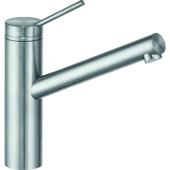 Vodovodní baterie KLUDI TANGENTA baterie dřezová jednopáková, ocel kartáčovaná