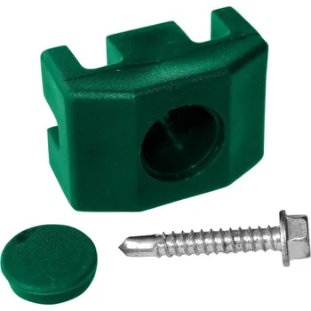 Plot Příchytka PVC na sloupek 60x40 mm pro panely PILOFOR včetně šroubu, zelená
