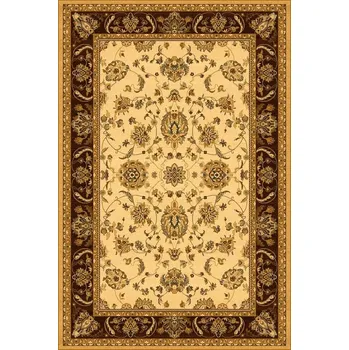 Koberec Kusový koberec vlněný Dywilan Polonia Tari Tabaka Krémový Rozměr: 135x200 cm