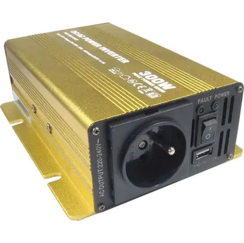 Měnič napětí Soluowill MĚNIČ 12V/230V 300W + USB 5V - ČISTÁ SINUSOVKA
