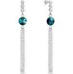 Náušnice modré se Swarovski Elements Ballena KC1122SS29BZ Blue Zircon