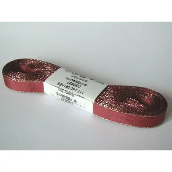 Stuha Stuha taftová 9mm s rexorem bordó+zlato