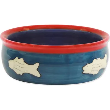 miska pro kočku Miska MAGIC CAT keramická s rybkou 12,5 cm