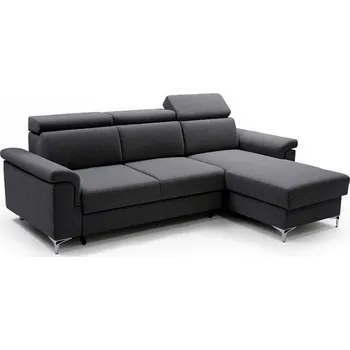 Sedací souprava Rohová sedací souprava MOLINA tmavě šedá