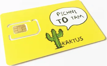 SIM karta T-Mobile SIM Kaktus 100 Kč 500 Mb + 250 Mb sociální sítě