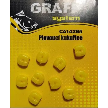 Umělá nástraha GRAFF - Plovoucí kukuřice žlutá 10ks