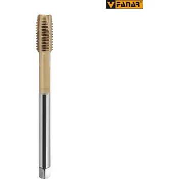 Závitořezný nástroj Závitník FANAR M24 HSSE TiN 800X s lamačem (Závitník FANAR 800X přímá drážka lamačem ISO2 (6H) HSSE TiN M24x3,0)