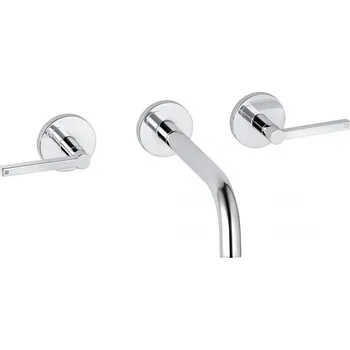 Vodovodní baterie Nova Fonte Puristic - umyvadlová nástěnná baterie, vyložení 180 mm, včetně podomítkového tělesa 201440515