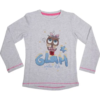 Dívčí tričko Dívčí tričko šedé Wolf S2041A Velikost: 128