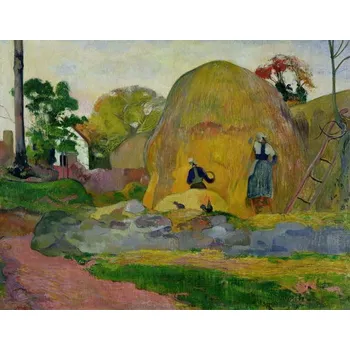 Plakát Plakát, Obraz - Yellow Haystacks, or Golden Harvest, 1889, Paul Gauguin