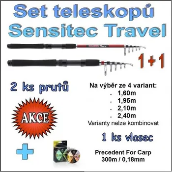Saenger Set teleskopů Sensitec Travel 1 + 1 Varianta 1,60m