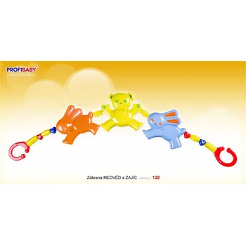 Profibaby zábrana na postýlku medvěd a zajíc