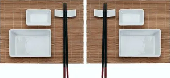 jídelní souprava Excellent Sushi Set keramika/bambus 10 ks