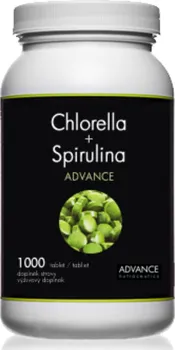 Superpotravina Advance Nutraceutics Chlorella + Spirulina 1000 tbl.