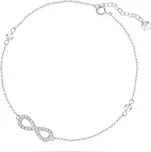 Řetízek na nohu stříbrný se Swarovski Elements Ino BA31024