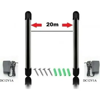 Sada domovního alarmu Bezdrátová infrazávora HG-B21 433MHz (20m) + napájecí adaptéry