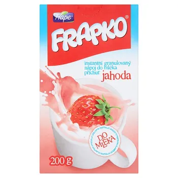 Instantní nápoj Frape Frapko Instantní granulovaný nápoj do mléka 200 g jahoda