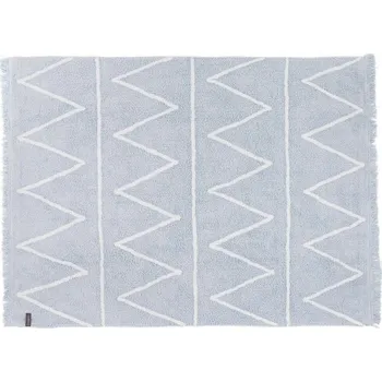 Koberec Bavlněný koberec klikatý vzor, modrý Lorena Canals - Hippy