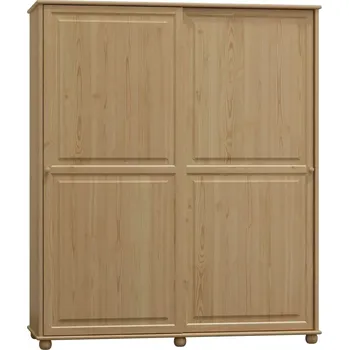 Šatní skříň Max-i Šatní skříň ze dřeva SUNDE NORE Zvolte barvu:: moření dub, Šířka: 80 cm