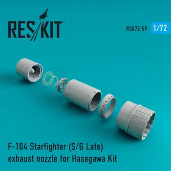 Plastikový model Reskit 1/72 F-104 Starfighter (S/G Late) exh.nozzle (HAS)