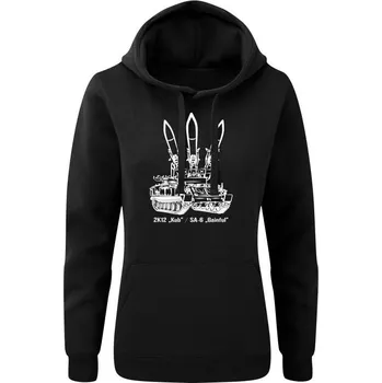 Dámská mikina Dámská mikina s kapucí 2K12 Kub / SA-6 Gainful - černá