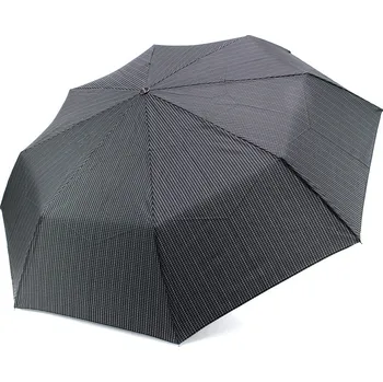 Deštník Černošedý plně automatický skládací pánský deštník s tečkou Boone