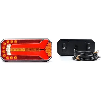 Osvětlení automobilu Svítilna zadní skupinová LED 12-24V 6-funkcí WAS 1123DDL/PC