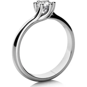 Prsten Couple, Zásnubní prsten Loraine, bílé zlato a zirkon, vel. 53, prům. 16.9 mm, 585-68-1-0627.1B00.0.53.001