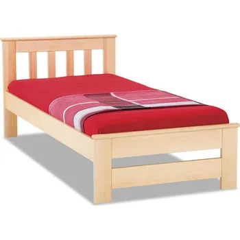 Postel Krajča Jednolůžková postel z masivu Gita 90 x 200 cm Povrchová úprava dřeva: Bez nátěru, Druh dřeva: Smrk