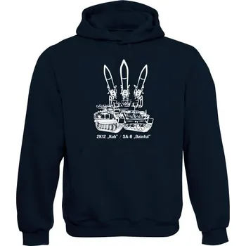 Pánská mikina Mikina s kapucí 2K12 Kub / SA-6 Gainful - námořní modrá