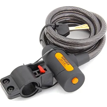 Zámek na kolo Zámek SEKURA KB 202 spirála 10mm * 185 cm na klíč