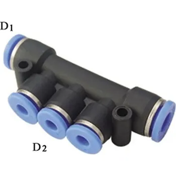 Pneumatická redukovaná spojka - rozdělovač 6/4 mm