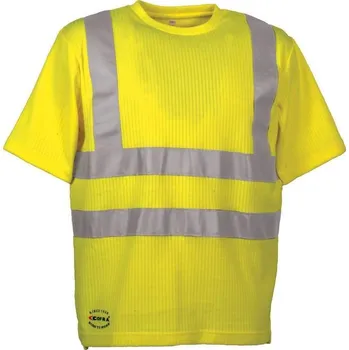 pracovní tričko Reflexní pracovní tričko COFRA ALERT Barva: Reflexní žlutá, Velikost: 4XL
