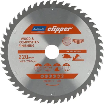 Pilový kotouč Norton Clipper Pilový kotouč WOOD FINISHING 220x30 2,8/1,8 48T ATB