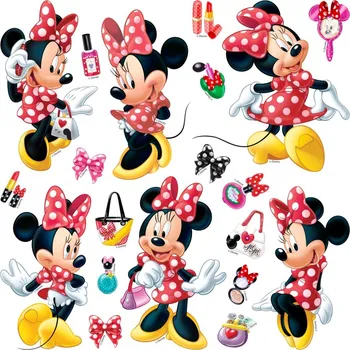 Samolepící dekorace DK S 3813 AG Design samolepicí dekorace - samolepka na zeď Disney - Minnie, velikost 30 x 30 cm