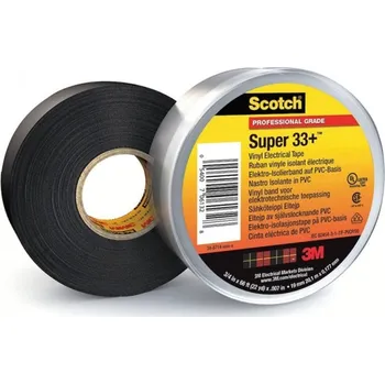 Lepicí páska 3M 33 Scotch Super Izolační páska, 38 mm x 33 m, černá