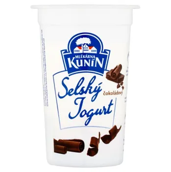 Mlékárna Kunín Selský jogurt čokoládový 200 g