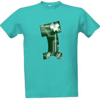 Pánská móda Tričko s potiskem Minecraft creeper cyborg pánské