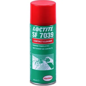 Lepící sada Loctite SF7039 400ml sprej na čištění (Aerosolový čistič kontaktů určený pro použití na elektrických kontaktech bez poškození stávajících nátěrů.Zanechává vodu odpuzující povlak. 400 ml, sprej)