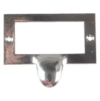 Úchytka na šuplík se jmenovkou - Stříbrná 58 x 44 mm