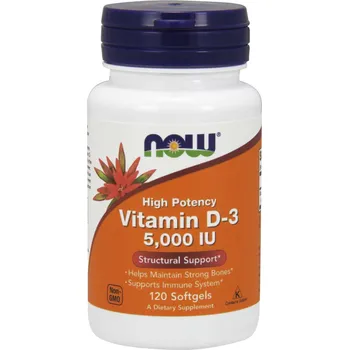 Now Foods Vitamin D3 5000 IU 120 cps.