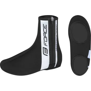 Cyklistické návleky Force návleky treter NEOPRENE BASIC (černá)