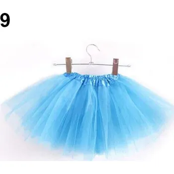 Kojenecké šaty Tylová tutu sukýnka (3 vrstvy) Barevná varianta: Modrá