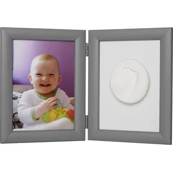 Dekorace do dětského pokoje Sada pro otisk a fotku Hand Print šedý rám