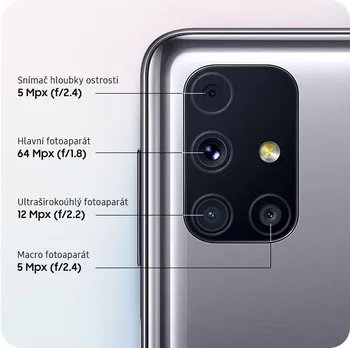 Samsung Galaxy M31s fotoaparát