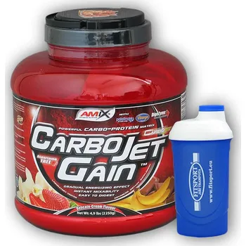 Protein Fitsport CarboJet Gain 2250g + šejkr Varianta: strawberry