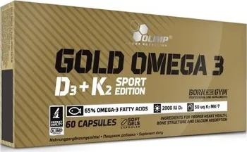 Olimp Sport Nutrition Gold Omega 3 D3+K2 60 cps.