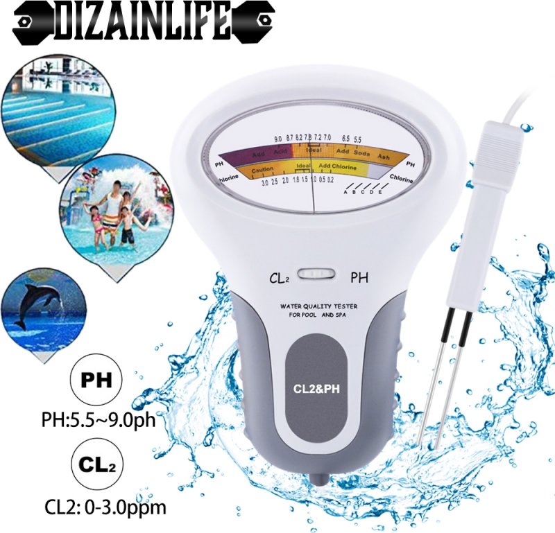 Bazénový analogový tester pH Chlor (pH a CL2)