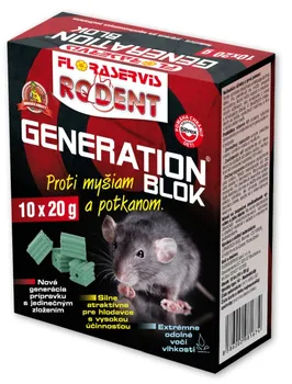 Hubení hlodavce Floraservis Generation Blok proti myším a potkanům