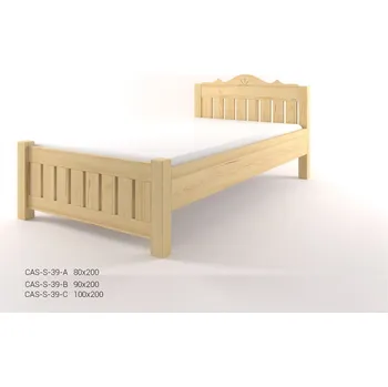 Postel Stylová postel - jednolůžko CASTELLO S39 - Borovice